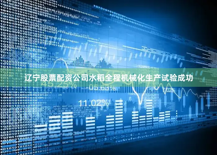 辽宁股票配资公司水稻全程机械化生产试验成功