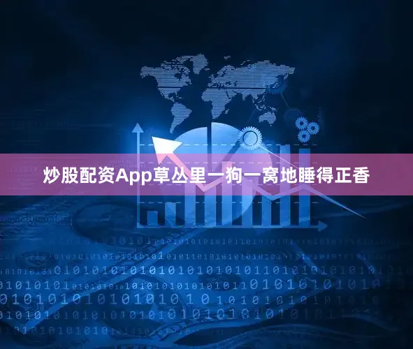 炒股配资App草丛里一狗一窝地睡得正香
